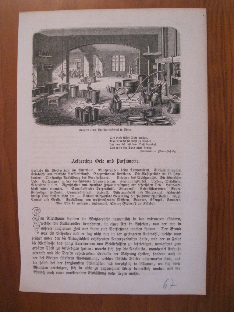 Antigua fábrica de perfumes en Niza (Francia), 1867. Anónimo.